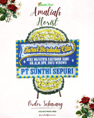 Papan Bunga Duka di Ancol