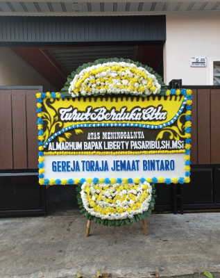 Papan Bunga Duka di Ancol