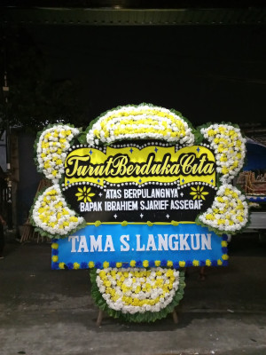 Papan Bunga Duka di Ancol
