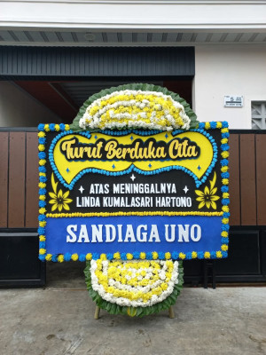 Papan Bunga Duka di Ancol