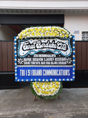 Papan Bunga Duka di Ancol